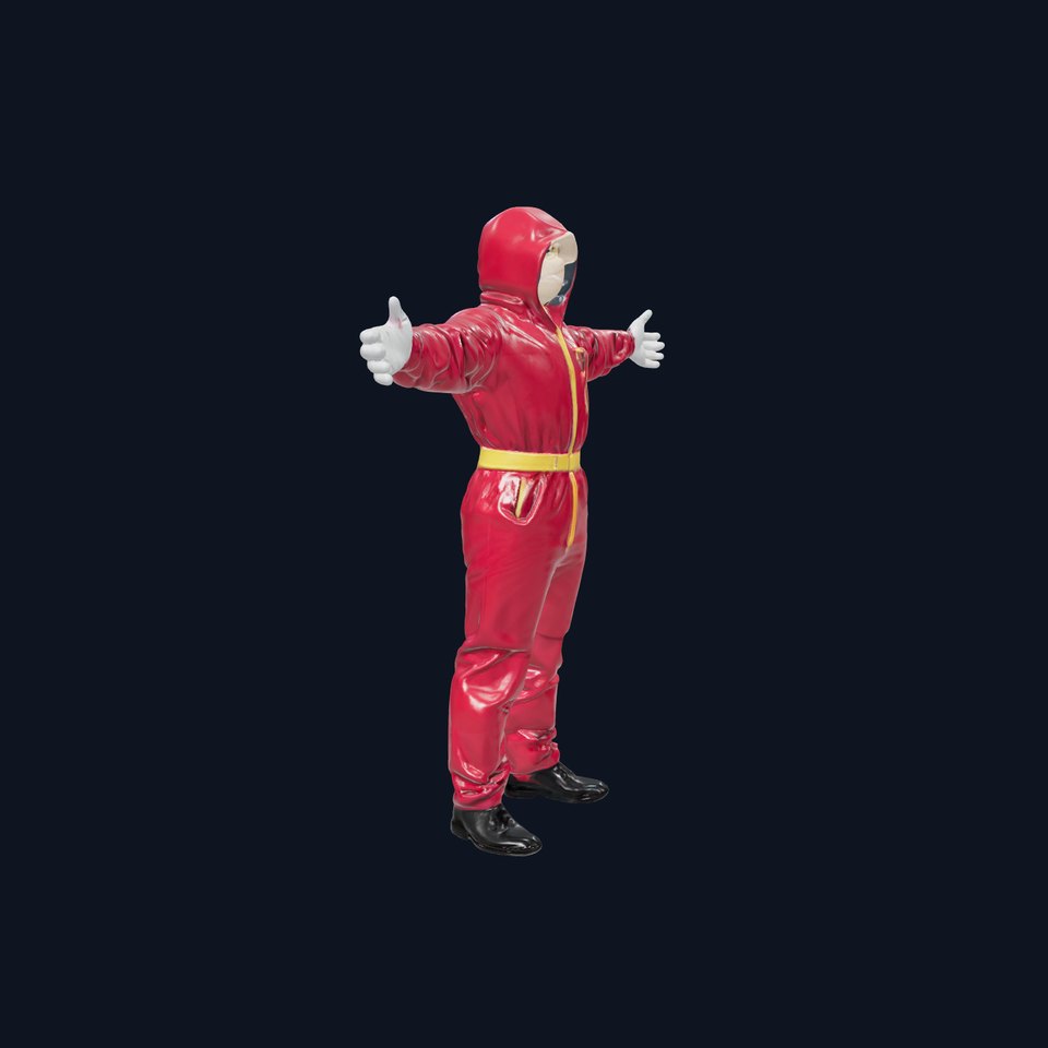 Red Protective Suit model pack